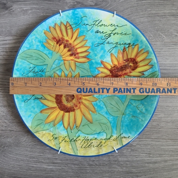 Cracker Barrel Susan Winget Sunflower 10.5 Plate - Picture 6 of 6
